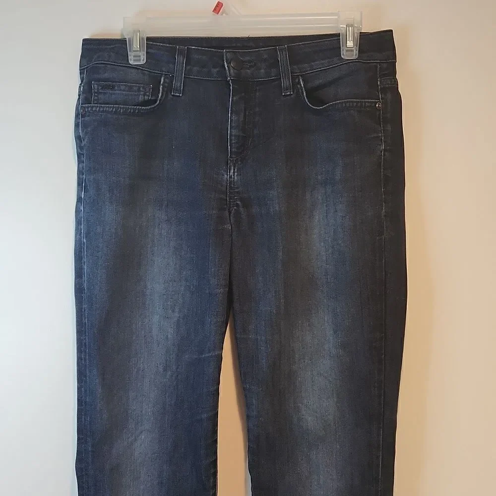Joe's Jeans Mid Rise Boot Cut Dark Wash Blue Jeans Women's Sz W 28 EUC NICE! - Picture 6 of 16